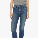Mother Jeans The Insider Crop Step Fray in Girl Crush Blue Denim Womens 25 Photo 0