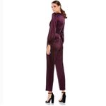 Mac Duggal  2647 Womens Plum Front Twist Puff Sleeve Jumpsuit Pants Photo 3