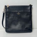 Coach  Kitt Black Leather Messenger Crossbody Bag Purse Photo 3