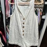 Show Me Your Mumu White Sleeveless Jumpsuit with V-Neckline Photo 0