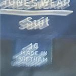 Jones Wear  Royal Blue Pattern Blazer Size 14 Photo 6