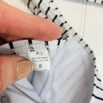 NWOT White Black Stripe Bikini Sleeves Sz Small Photo 6