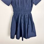 J.Crew  Elena Mini Shirt dress in Cotton Poplin Navy Blue Size 0 NWT Photo 9