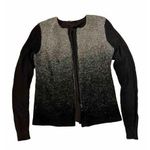 Ann Taylor Zip Up Wool Blend Mixed Media Cardigan XS Office Evening Photo 0