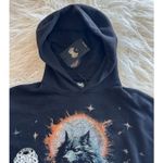 Darc Sport Howling At The Moon Owen Cropped Hoodie Black Size Small Photo 4