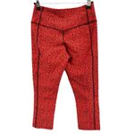 Nike Legend 2.0 Mezzo Capri TGT Leggings II Mid Rise Pull-On Stretch Red XSmall Photo 4