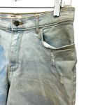 Wrangler light wash distressed denim Bermuda length short with tough hem size 8 Photo 1
