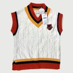 NWT Harry Potter Warner Bros. Hogwarts Womens Sweater Vest Cream Photo 4