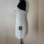 Lulus Stylish Daze Light Wash Denim Sleeveless Bustier Mini Dress Photo 3