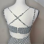 Lulus  Sincerely Effortless Black and White Abstract Print Midi Dress XS NWT Photo 3