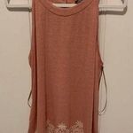 Adrianna Papell Rose Embroidered Hem Halter Top S Photo 0