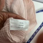 3 Dot Waffle Knit 100% cotton Blush Pink Collared Dress sz Large Photo 3