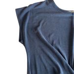 Mango  Twist Front Dress Casual Stretch Elegant Dark Blue Dress XS‎ Photo 6