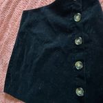 Mud Pie Black Mini A-Line Skirt Business Casual SZ XS Button-Up Cotton Photo 1