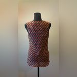 Classiques Entier - Black and Orange Houndstooth Blouse Size M Photo 3