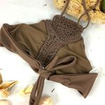 Cape Juby Cape And Juby Brown Bikini Boho Top Size Small Photo 1