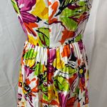 R&K Originals stretch cotton multi color dress size 8 Orange Photo 5