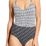 Athleta ‎ Vichy One Piece Halter Bathing Suit Photo 0