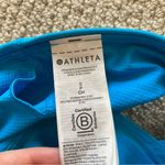 Athleta One Shoulder Multi-Way Sports Bra Bright Blue Small Soft Stretch VEUC Photo 5