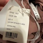 After Six  OFF-THE-SHOULDER CHIFFON TRUMPET GOWN DESERT ROSE size 4 style 1517 Photo 3