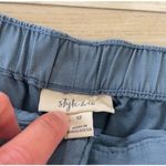 Style & Co Style Co Elastic Waist Jogger Pants Blue Women's Size 12 Cargo Pockets Photo 3
