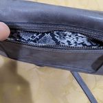 Nicole Miller Gray Vegan Leather Crossbody Bag Photo 3