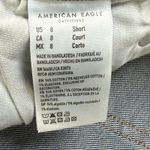 American Eagle  Stretch Low Rise Baggy Wide Leg Jeans Raw Hem Size 8 Short Grunge Photo 5