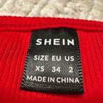 SheIn Red Embroidered Angel Gothic Cropped Cami Bra Top Photo 5