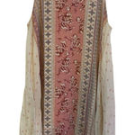 Altar'd State Altar’d State large cream and red patch work dress sleeveless dress flowy boho Photo 0