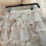 Japanese Kawaii Y2K Dusty Pink Cottage Ballet Ruffle Mini Tier Skirt Skorts Size XS Photo 3