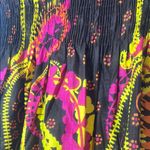 Vibrant‎ Multicolor Paisley Dress 100% cotton Black Size undefined Photo 3