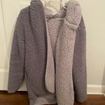 Urban Outfitters Purple Fluffy Teddy Jacket/Hoodie Photo 2