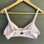 Like New Albion Fit "Off the Hook" Bikini Top Large L Pink Gingham $88 Adjustabl White Photo 2