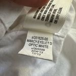 Gap White Eyelet Notch Neck Shift Dress Sleeveless Mini Marcy Preppy Graduation Photo 6