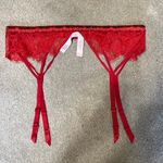 Victoria's Secret Victoria’s Secret Red Lace Cherry Rhinestone Shine Strap Garter Belt Size M/L Photo 1