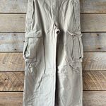 Aritzia TNA Surplus Division Cargo Pants Tan Beige Sz 4 High Rise Tie Ankle Photo 1