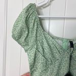 Zaful NEW  women’s light green floral puff sleeve mini summer dress spring small‎ Photo 1