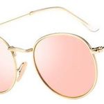 Rose Gold Round Sunglasses Photo 0