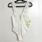 Free People NWT  Mason Lace Thong Bodysuit Sample XS Photo 2