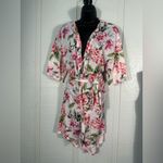 Show Me Your Mumu Floral Short Sleeve Brie Robe Size Small EUC Photo 1