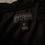 Beautiful enfocus black one shoulder dress 41” long size 10 Photo 2