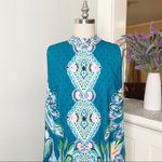 Lilly Pulitzer Brandi Engineered Shift Dress Valencia Teal Rain Floral 12 Photo 5
