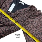 NEW KOKO + MASON Leopard Print Ruffle Midi Dress Holiday Event Wedding Guest M Brown Size M Photo 10