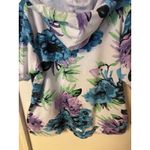 Quacker Factory  Floral Printed Jacket Size 1X Purple/Blue with rhinestones Photo 10