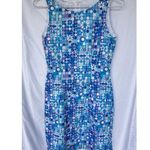 Vintage Colorful Psychedelic Retro Mod Shift Geometric Dress XS Art Abstract Photo 0