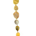 Gucci Gold Tone Long Chain Necklace With Stones Photo 9