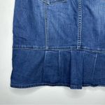 Pilcro and the Letterpress  Anthropologie Ruffle Back Denim Skirt Size 32 Photo 3