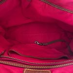 Dooney & Bourke  Aqua/ Mint Medium Logo Lock Nylon Hobo Shoulder Bag Photo 7