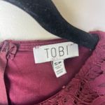 Tobi New w/ Tags Raven Lace Bodycon Wine Mini Dress Size Small Homecoming Party Photo 4