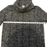 J.Crew Funnel Neck Plaid Pullover Sweater Womens Size S Black White Preppy Photo 4